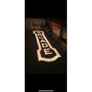 Original 1930's Arcade Theater Sign 5 FT x 22 FT